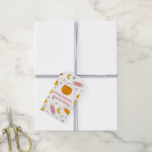 Aangepaste Retro Trick or Treat of Halloween-feest Cadeaulabel (Met Touw)
