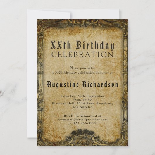 Aangepaste  retro van het sjabloon voor geboorteda kaart (Achterkant)