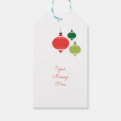 Aangepaste Retro-versiering Cadeaulabel (Achterkant)