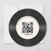Aangepaste Retro Vinyl Record  slaat de datum op Kaart (Achterkant)