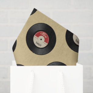 Aangepaste Retro Vinyl Record Tissue Papier
