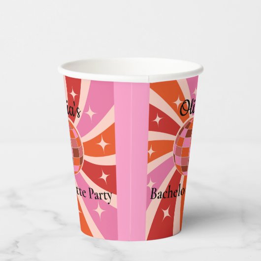 Aangepaste retrocessie Bachelorette Papieren Bekers (Rechts)