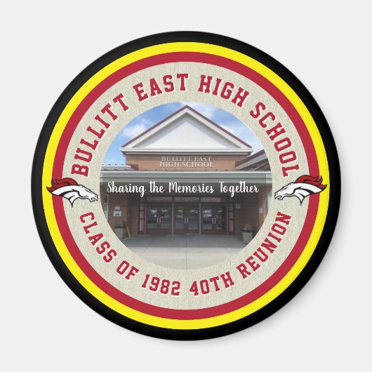 Aangepaste Reunion Ideeën Magnet op middelbare sch Magneet (Voorkant)