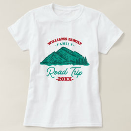 aangepaste reunion Road Trip mountaingebergte T-shirt