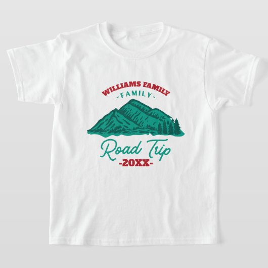aangepaste reunion Road Trip mountaingebergte T-shirt (Laagn)
