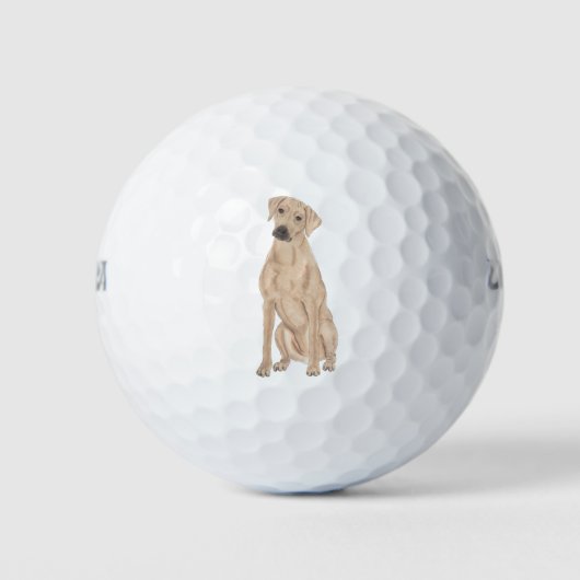 Aangepaste Rhodezische Ridgeback Golfballen (Voorkant)