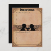 Aangepaste rijroute naar plechtigheid kaart (Voorkant / Achterkant)