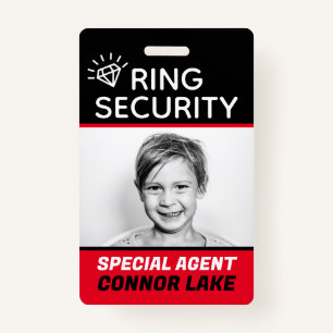 Aangepaste Ring Beveiliging Ring Drager Bruiloft B Badge