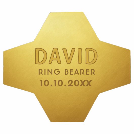 Aangepaste Ringdrager naam bruiloft datum keepomwi Voetbal (Enkel)