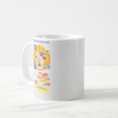 Aangepaste Risograph Artwork Koffiemok (Voorkant links)