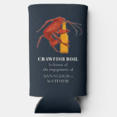 Aangepaste rivierkreeft zeebanket verloving feestj (Achterkant)