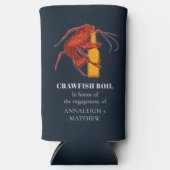 Aangepaste rivierkreeft zeebanket verloving feestj (Voorkant)