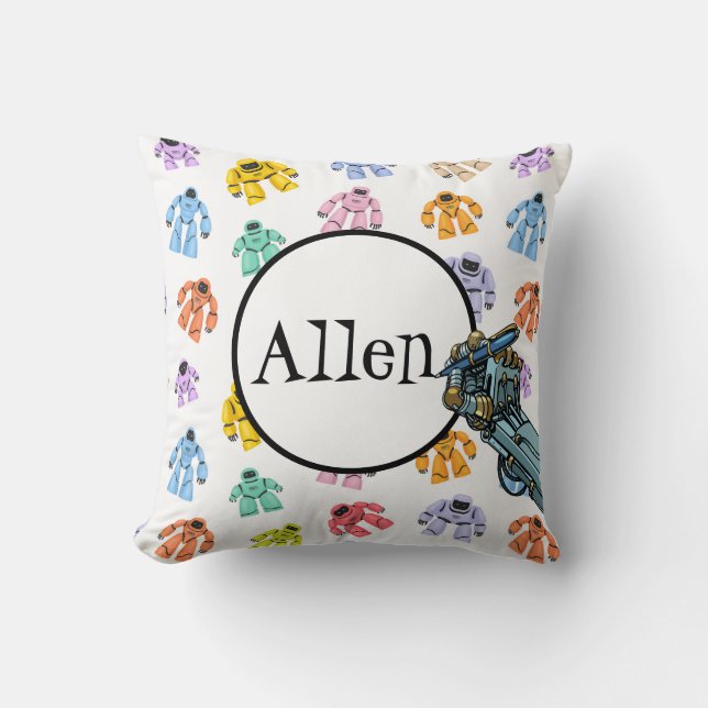 Aangepaste robots kussen (Voorkant)