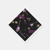 Aangepaste Rock Star Music Background Napkins Servetten (Hoek)