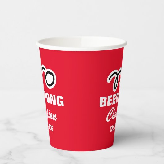 Aangepaste rode bierpongcups papieren bekers (Links)