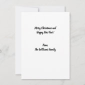 Aangepaste rode en zwarte foto notitiekaartje (Achterkant)