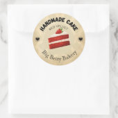 Aangepaste rode fluwelen taart labels | Gepersonal (Tas)