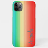 Aangepaste rode, groene blauwe strepen Case-Mate iPhone case (Achterkant)