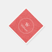 Aangepaste  rode larkspurventilator servet (Hoek)