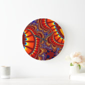 Aangepaste rode Oranje wandvergrendeling Grote Klok (Huis)