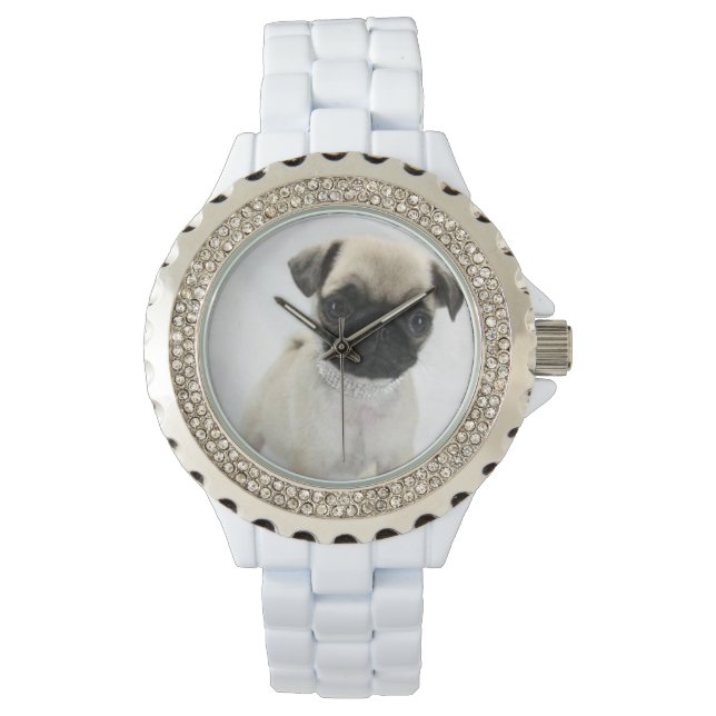Aangepaste rode rode witte versiel horloge (Voorkant)