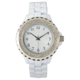 Aangepaste rode rode witte versiel horloge