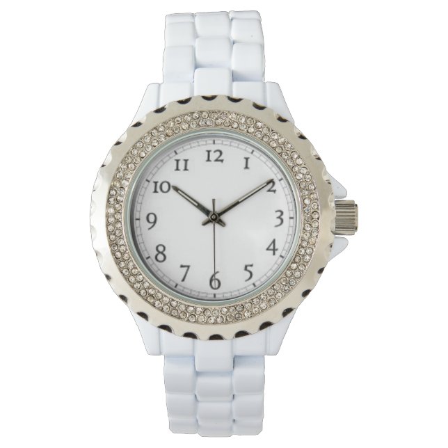 Aangepaste rode rode witte versiel horloge (Voorkant)
