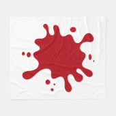 Aangepaste Rode Spatdekens Fleece Deken (Voorkant (Horizontaal))