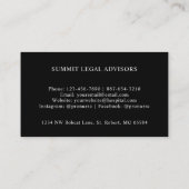 Aangepaste Rode Strepen Zwart Wit Dot Professional Visitekaartje (Achterkant)