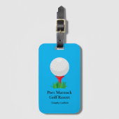 Aangepaste Rode T-shirt Golf Bagagelabel (Voorkant (verticaal))