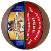 Aangepaste rode, witte en blauwe Basketball-bal Basketbal (Verticaal)