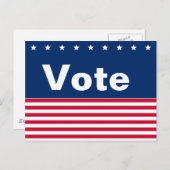 Aangepaste rode witte en blauwe sterren en stripes briefkaart (Voorkant / Achterkant)