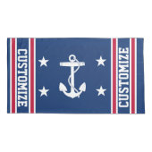 Aangepaste rode witte en blauwe vlag voor autisch  kussensloop (Achterkant)