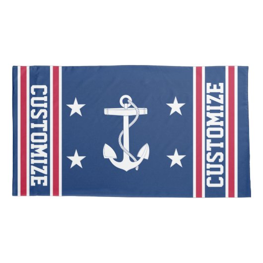 Aangepaste rode witte en blauwe vlag voor autisch  kussensloop (Achterkant)