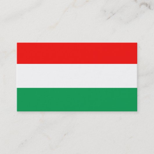 AANGEPASTE rode, witte en groene Visitekaartje (Voorkant)