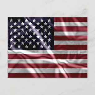 Aangepaste Rode Witte Strepen Sterrenblauw Amerika Briefkaart