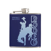 aangepaste RODEO-kolf Heupfles (Voorkant)