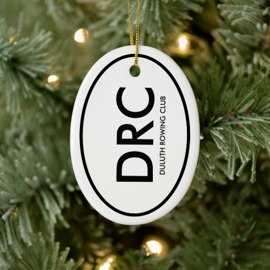 Aangepaste Roeiclub Keramisch Ornament (Boom)