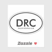 Aangepaste Roeiclub Sticker (Vel)
