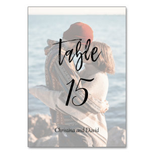 Aangepaste Romantic Aangepaste foto Modern Weddens Kaart