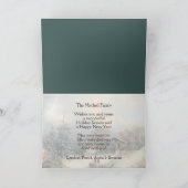 Aangepaste Romantische winterlandschapsolie Kunst Feestdagen Kaart (Binnen)