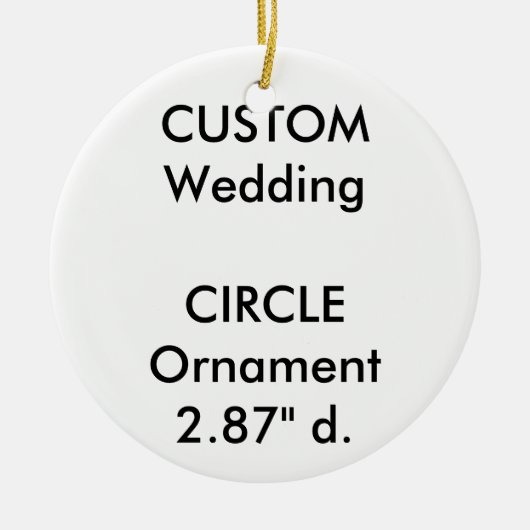 Aangepaste ROND keramische hangende decoratieve de Keramisch Ornament (Voorkant)