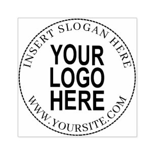 Aangepaste ronde bedrijf Logo Rubberstempel
