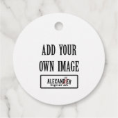 Aangepaste ronde cadeaus en bedankjes labels (Achterkant)