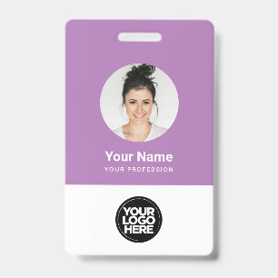 Aangepaste ronde foto logo naam werknemer badge