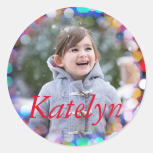 Aangepaste ronde fotosticker sticker