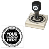 Aangepaste ronde Logo en tekst voor schrijfmachine Rubberstempel (Gestempeld)