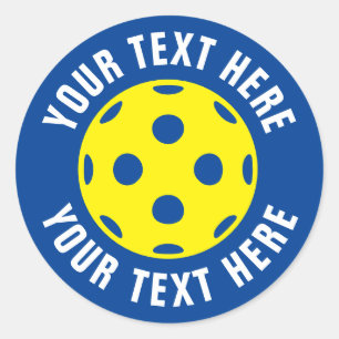 Aangepaste ronde pekeltennisstickers sticker