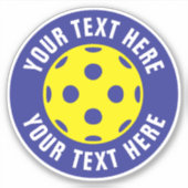 Aangepaste ronde pickleball vinyl stickers (Voorkant)