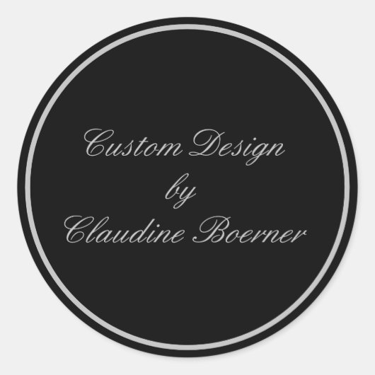 Aangepaste, ronde productsticker sticker (Voorkant)